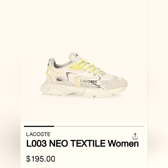 Lacoste Texile unisex sneakers - Picture 3 of 15